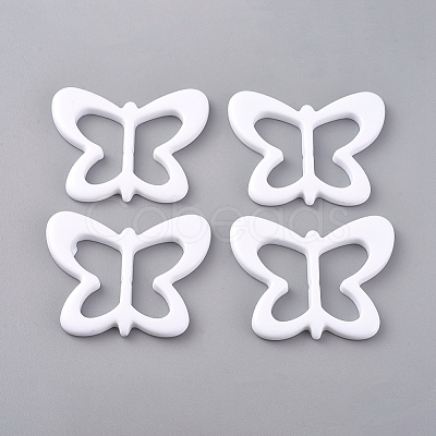 Resin Buckle Clasps LS-RESI-WH0008-25D-1