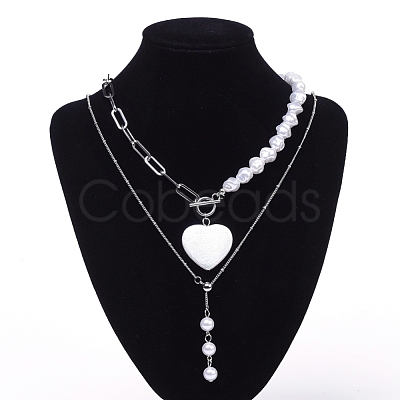 Pendant Necklaces NJEW-JN02690-1