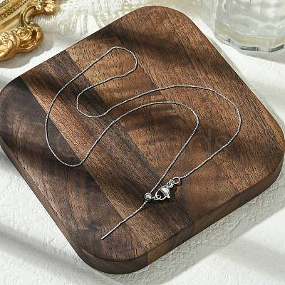 0.5mm Rack Plating Brass Box Chain Adjustable Slider Necklaces for Women Men MAK-L044-52P-1