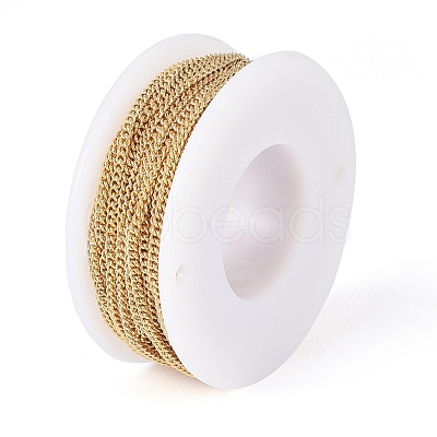 PVD Vacuum Plating 304 Stainless Steel Curb Chain CHS-G011-11G-03-1