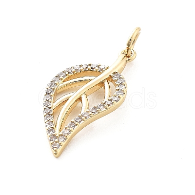 Brass Micro Pave Cubic Zirconia Pendants LS-KK-Q029-02E-G-1