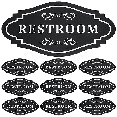 10Pcs PVC Self-adhesive Sign Label Paper DIY-WR0005-30-1