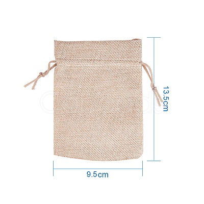 Burlap Packing Pouches Drawstring Bags ABAG-PH0001-14x10cm-05-1