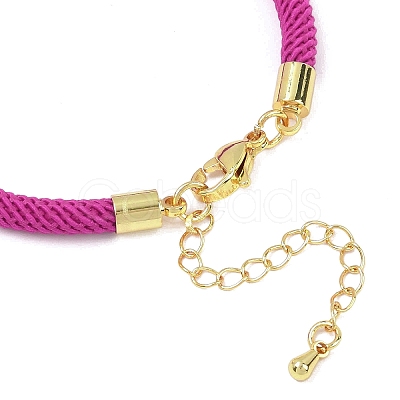 4.5MM Round Nylon Milan Cord Bracelet Making BJEW-I245-01G-28-1