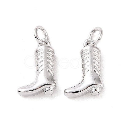 Rack Plating Brass Charms ZIRC-C042-08P-1