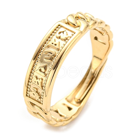 304 Stainless Steel Adjustable Ring for Women RJEW-C016-21G-1