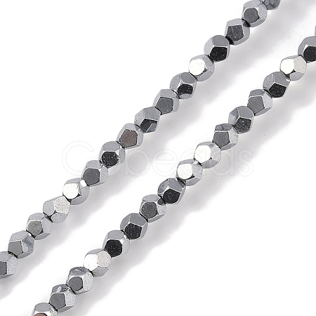 Electroplated Synthetic Non-magnetic Hematite Beads Strands G-A234-G03-01B-1