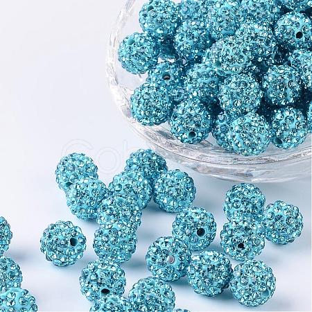 Pave Disco Ball Beads RB-H258-10MM-202-1