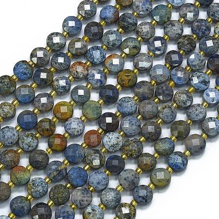Natural Dumortierite Beads Strands G-K389-B50-01-1