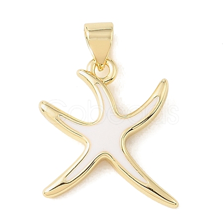 Brass Enamel Pendants KK-CBA6938-16G-04-1