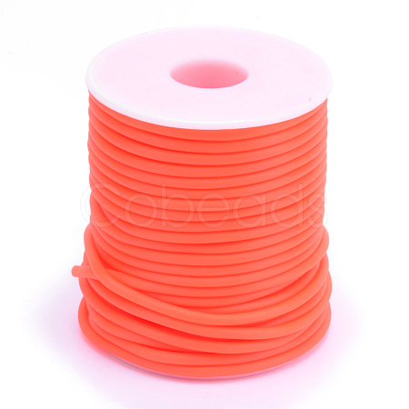 Hollow Pipe PVC Tubular Synthetic Rubber Cord RCOR-R007-3mm-04-1