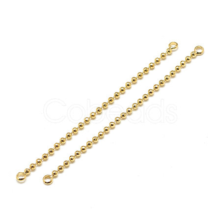 Brass Ball Chain Links Connectors KK-T032-176G-1