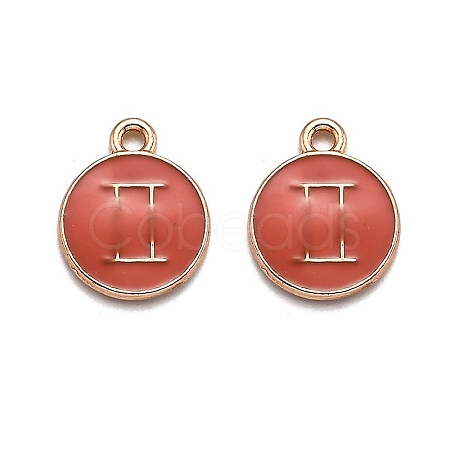 Alloy Enamel Pendants ENAM-S124-01B-12I-1