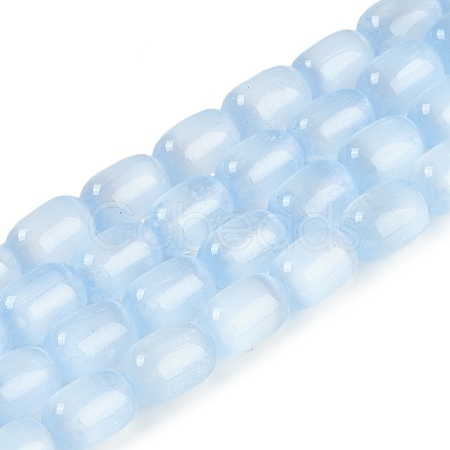 Natural Selenite Beads Strands G-F750-12-1