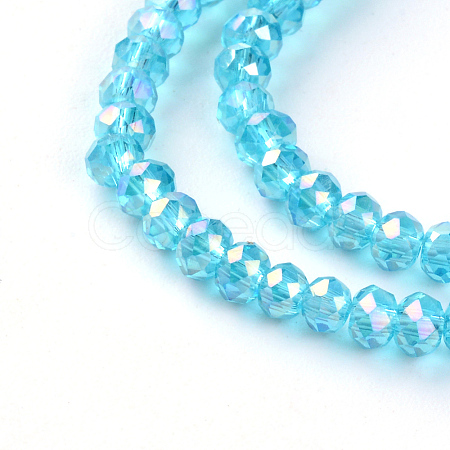 Electroplate Glass Beads Strands LS-EGLA-R048-2mm-08-1