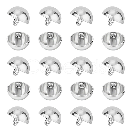 Unicraftale 40Pcs Alloy Shank Buttons BUTT-UN0001-08-1