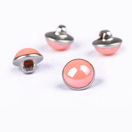 Resin Shank Buttons BUTT-WH0016-04P-02-1