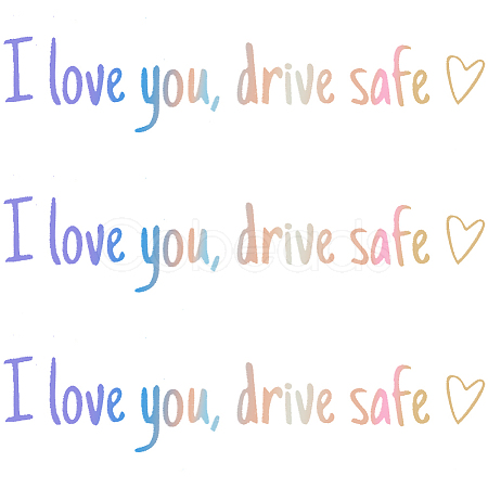 PVC Self Adhesive Car Stickers STIC-WH20004-01A-03-1