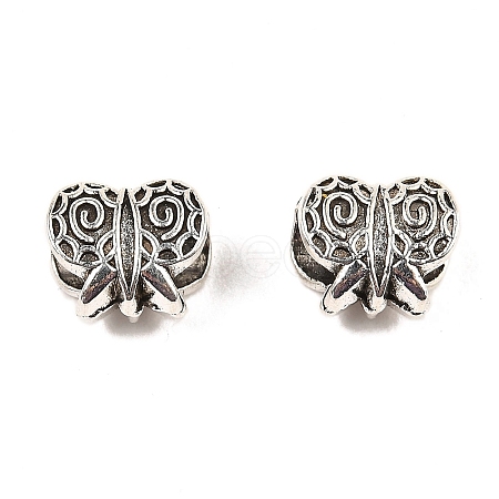 Tibetan Style Alloy European Beads PALLOY-K019-03B-AS-1