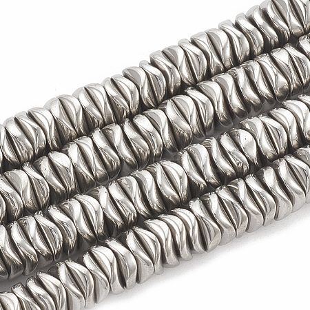 Electroplate Non-magnetic Synthetic Hematite Beads Strands G-N0321-07M-1