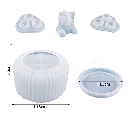 DIY Silicone Bear Storage Box Molds BEAR-PW0001-53C-1