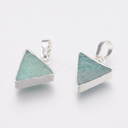 Natural Amazonite Pendants KK-G343-16S-1