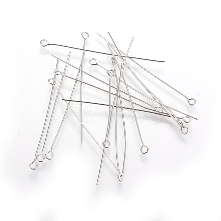 Tarnish Resistant 304 Stainless Steel Eye Pin STAS-E013-0.6x50mm-1