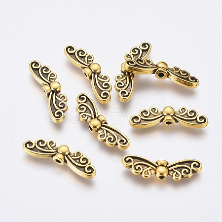 Tibetan Style Alloy Beads TIBEB-1331-AG-FF-1