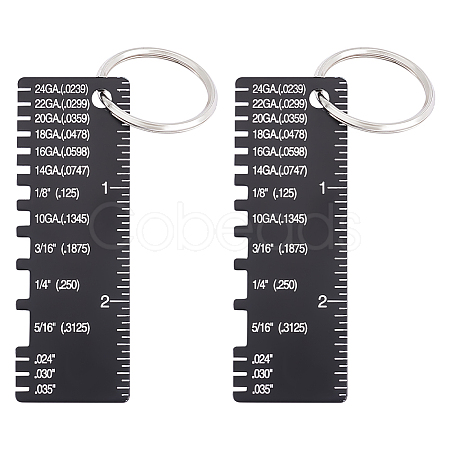 201 Stainless Steel Measuring Rulers TOOL-WH0136-126-1
