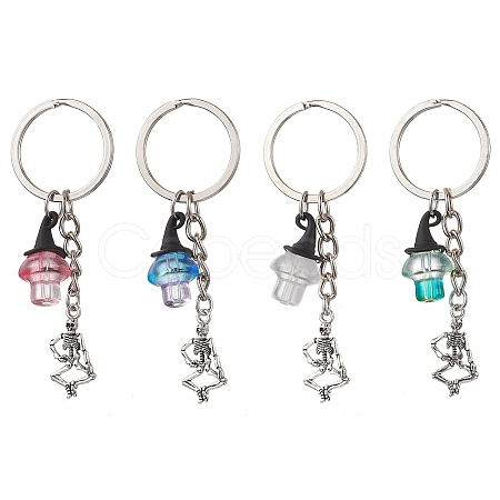 Halloween Alloy & Glass Pendant Decoration KEYC-JKC00898-1