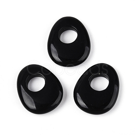 Natural Obsidian Pendants X-G-T144-09J-1