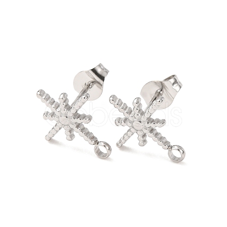 304 Stainless Steel Stud Earrings STAS-K291-13C-P-1