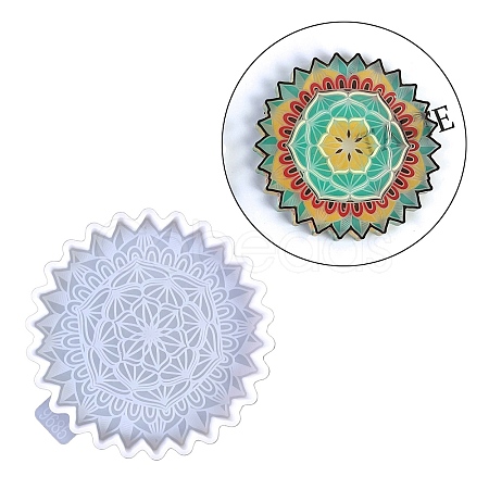 Mandala Flower Cup Mat Silicone Molds SIMO-H144-01A-1