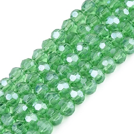 Electroplate Transparent Glass Beads Strands LS-EGLA-A035-T3mm-A21-1