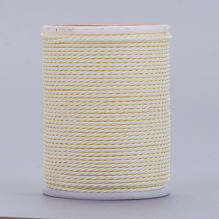 Round Waxed Polyester Cord YC-G006-01-1.0mm-16-1