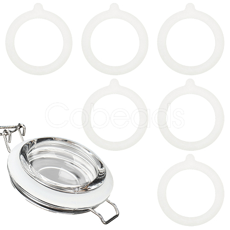 14Pcs Silicone Jar Gaskets AJEW-CN0007-09B-1