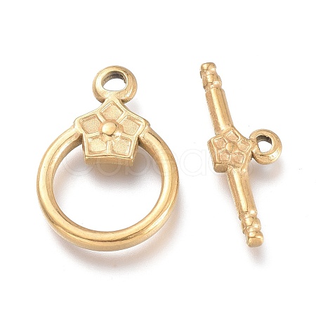 Ion Plating(IP) 304 Stainless Steel Toggle Clasps STAS-M278-02G-1