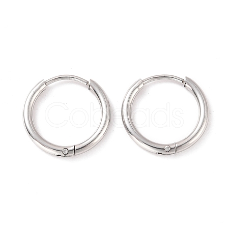 Non-Tarnish 304 Stainless Steel Huggie Hoop Earrings for Women EJEW-F280-07B-P-1