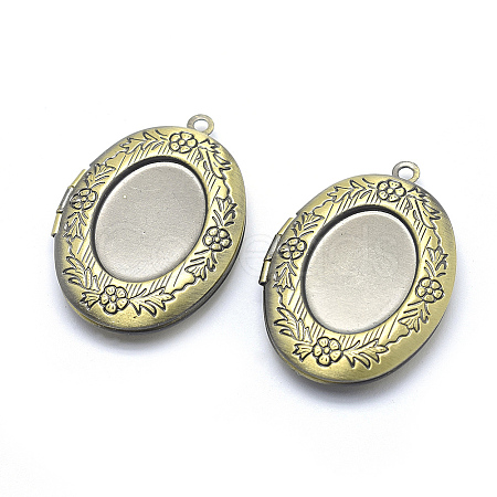 Brass Locket Pendants LS-KK-F717-18AB-NR-1