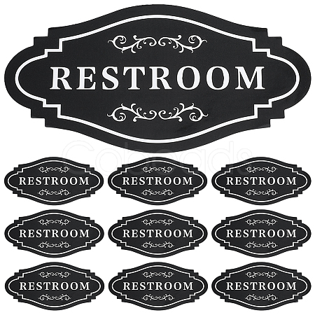 10Pcs PVC Self-adhesive Sign Label Paper DIY-WR0005-30-1