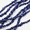 Chips Natural Lapis Lazuli Beads Strands, 3~8x3~12x3~5mm, Hole: 1mm, about 32 inch