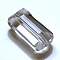 K9 Glass, Imitation Austrian Crystal Beads, Grade AAA, Faceted, Rectangle, Clear, 6x12x5mm, Hole: 0.7~0.9mm