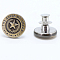 Alloy Button Pins for Jeans, Nautical Buttons, Garment Accessories, Round, Star, 17mm