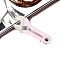 Cute Acrylic Tool Alligator  Hair Clip with Rhinestone, Pearl Pink, 55x20mm