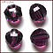 K9 Glass, Imitation Austrian Crystal Beads, Grade AAA, Faceted, Round, Purple, 10mm, Hole: 0.9~1mm