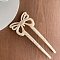 Cellulose Acetate Hair Forks, Hairpin Hair Accessory, Butterfly, Moccasin, 120mm