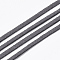 Faux Suede Cord, Faux Suede Lace, Gray, 2.5~2.8x1.5mm, about 1.09 yards(1m)/strand