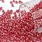 TOHO Round Seed Beads, Japanese Seed Beads, (109C) Dark Ruby Transparent Luster, 8/0, 3mm, Hole: 1mm, about 222pcs/bottle, 10g/bottle