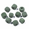 Handmade Porcelain European Beads, Large Hole Beads, Column, Medium Sea Green, 12~14x10.5~12.5mm, Hole: 4mm