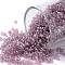 TOHO Round Seed Beads, Japanese Seed Beads, (110) Transparent Luster Light Amethyst, 11/0, 2.2mm, Hole: 0.8mm, about 1110pcs/bottle, 10g/bottle